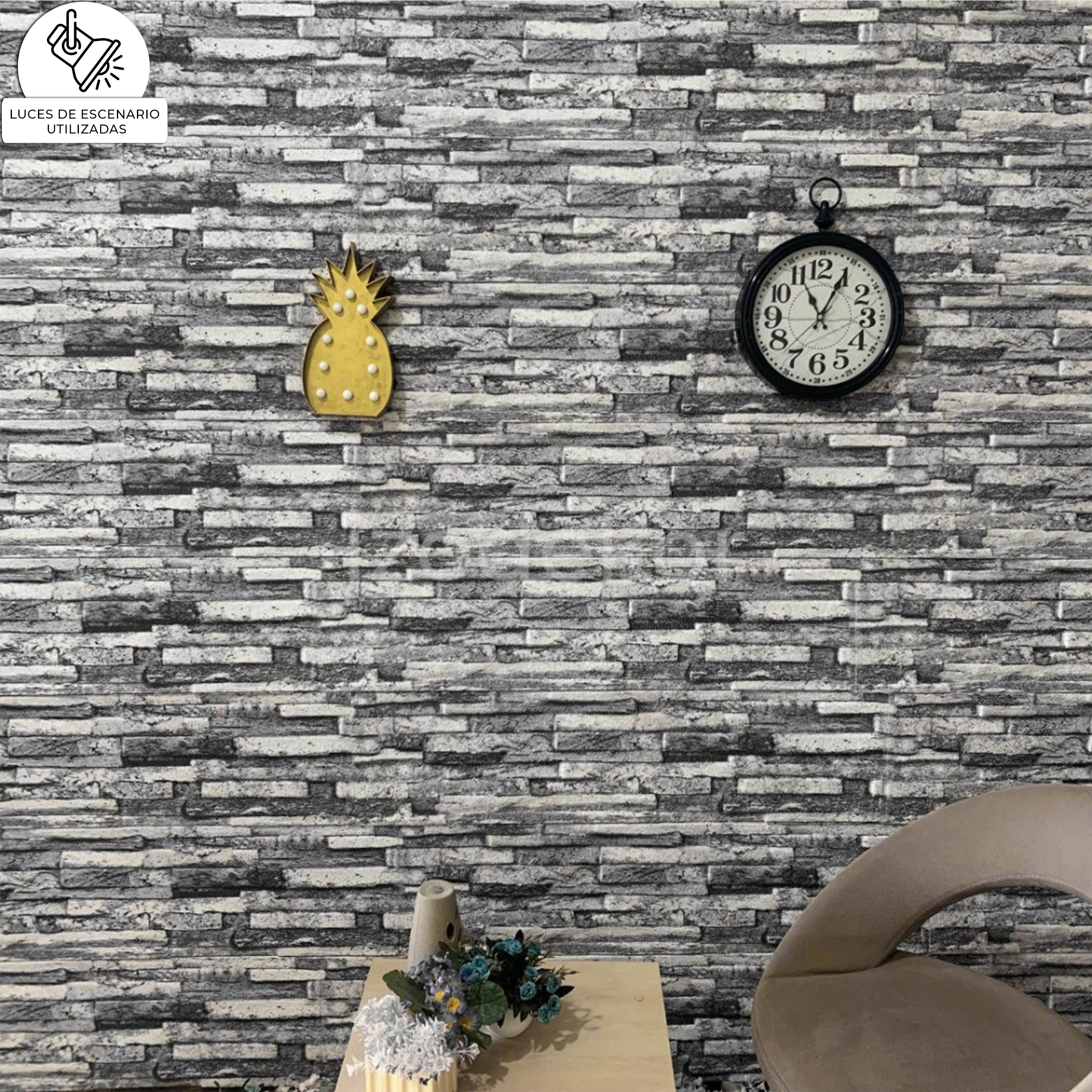 Blanco Y Negro A-03 | Panel de pared de piedra antigua modelo 3D