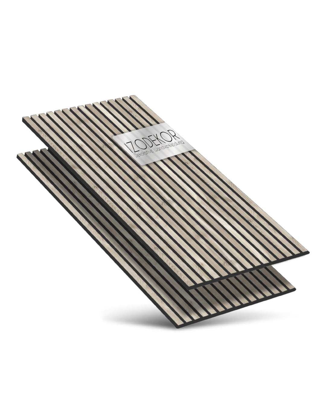 Panel acústico de pared de madera 3D set de 2 – Argento