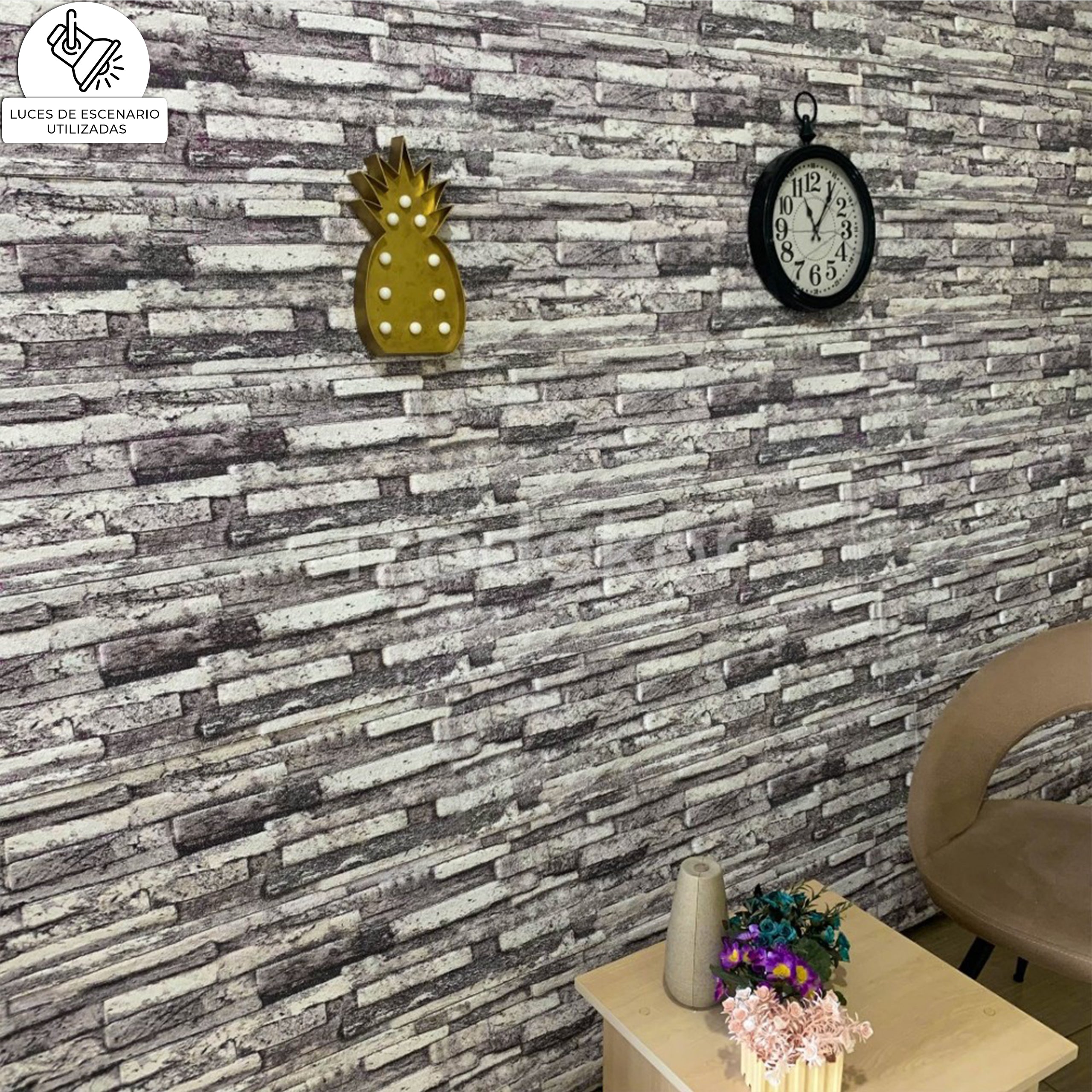 Blanco Y Negro A-03 | Panel de pared de piedra antigua modelo 3D