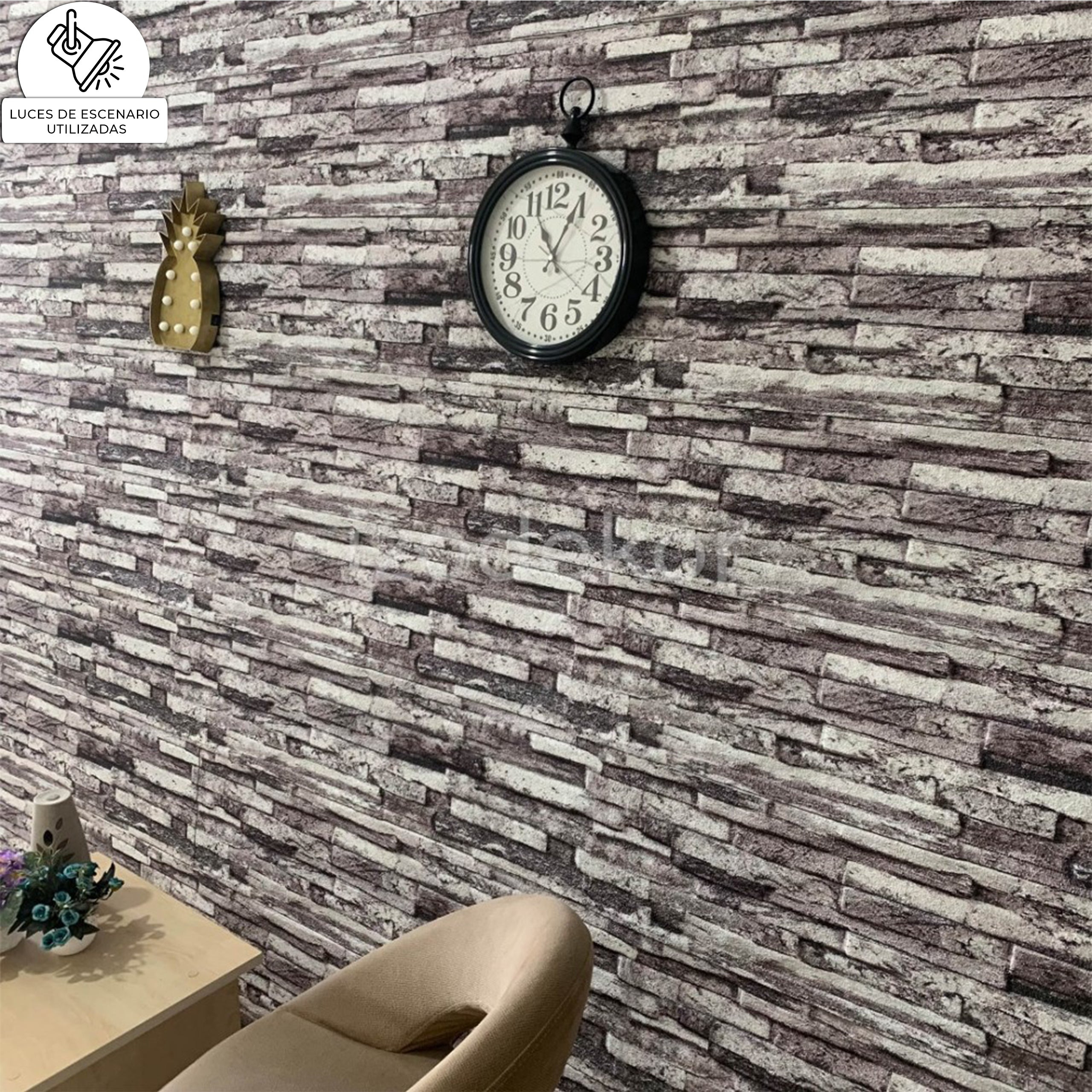 Blanco Y Negro A-03 | Panel de pared de piedra antigua modelo 3D