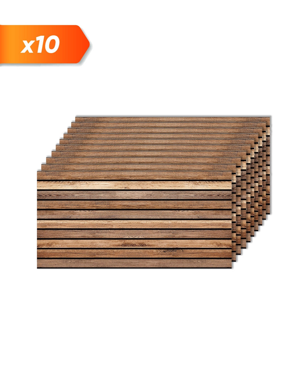 Dark Wood AP-02 Wood-effect polystyrene wall panel 