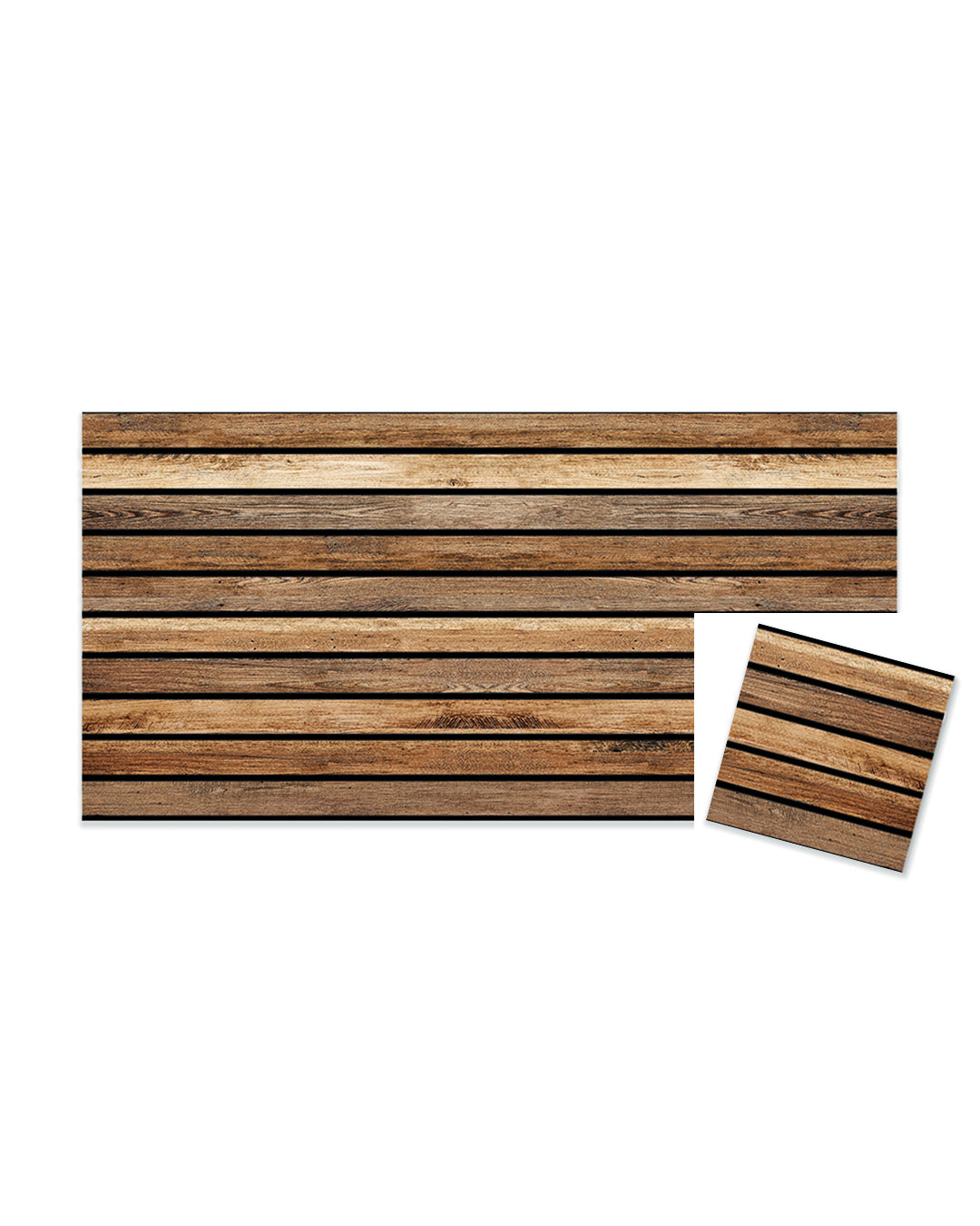 Dark Wood AP-02 Wood-effect polystyrene wall panel 