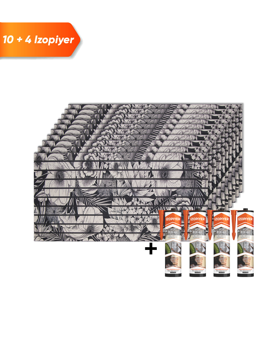 Paneles con efecto listones de madera Artículo: Revestimiento de pared Paradise Leaf AP-71