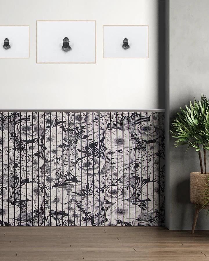 Paneles con efecto listones de madera Artículo: Revestimiento de pared Paradise Leaf AP-71
