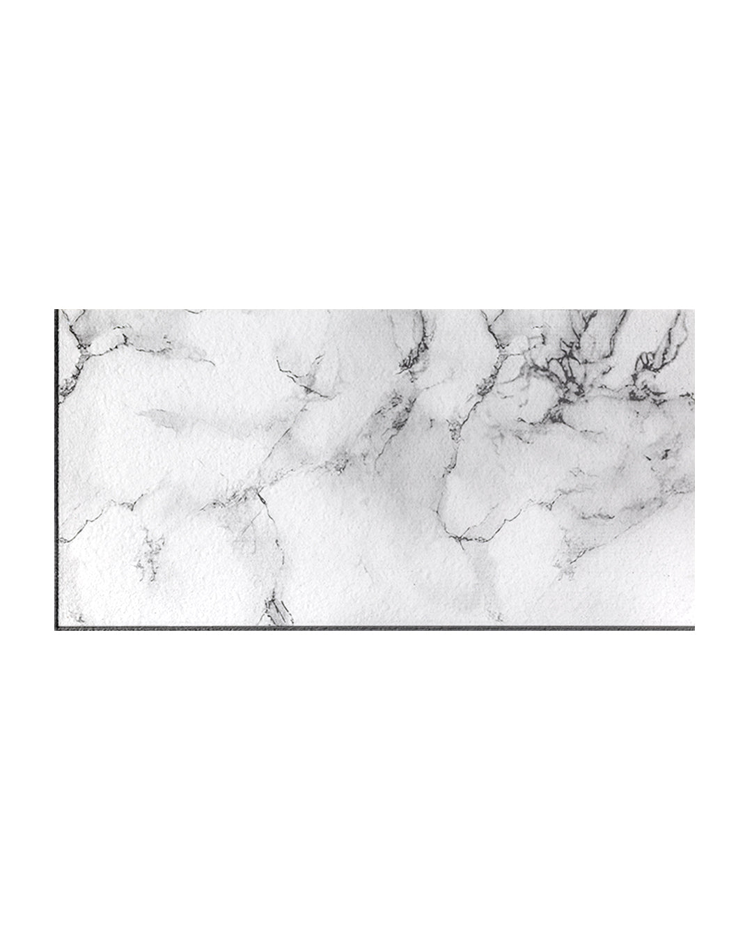 Revestimiento de pared efecto mármol 50×100×2 cm | Paneles de pared 3D de poliestireno | Carrara Blanco AT-05