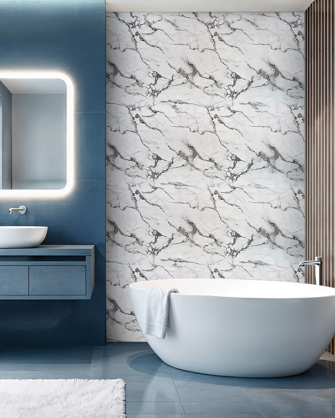 Arctic Breeze V-14  / Alternativa de mármol a los azulejos del baño