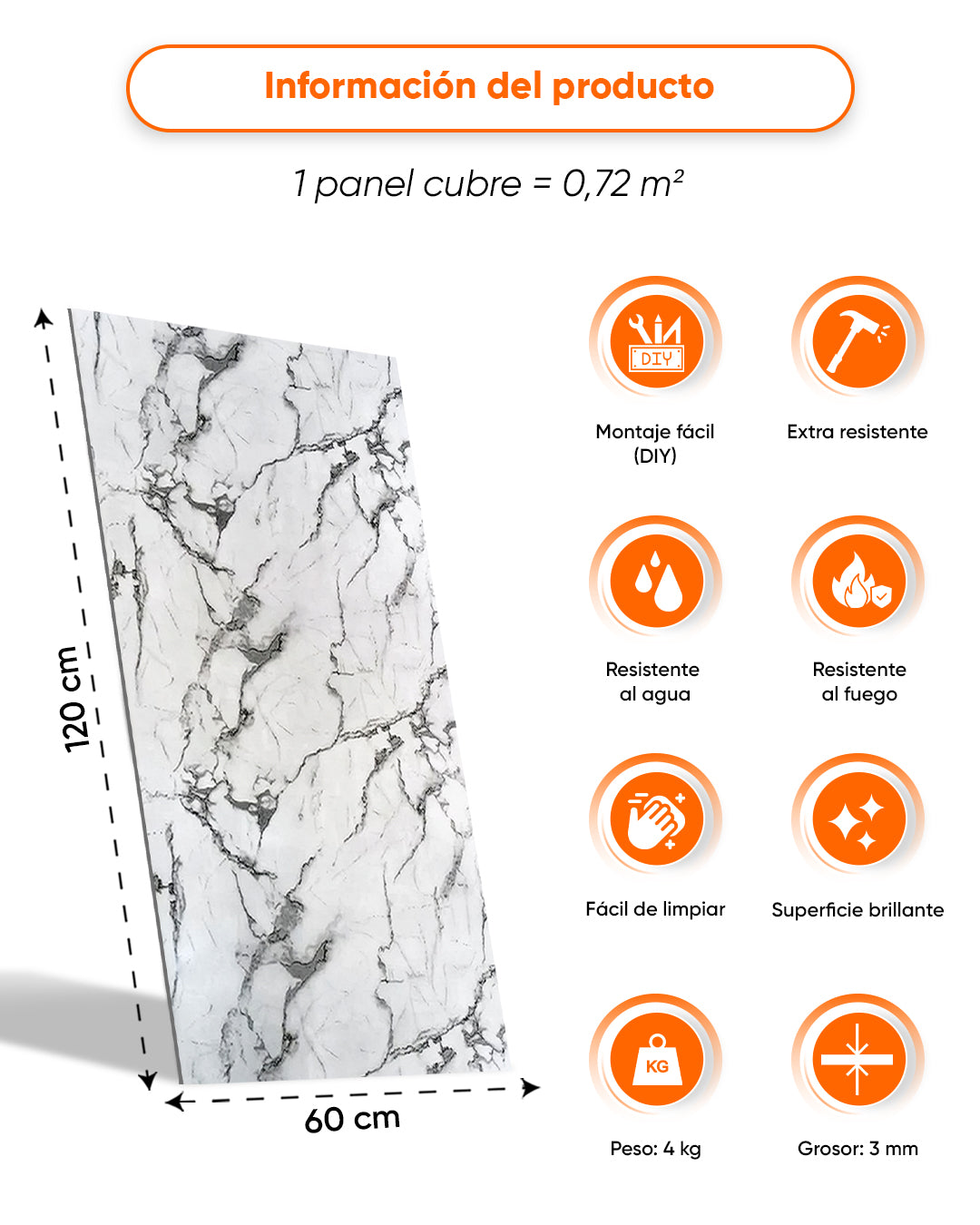 Arctic Breeze V-14  / Alternativa de mármol a los azulejos del baño