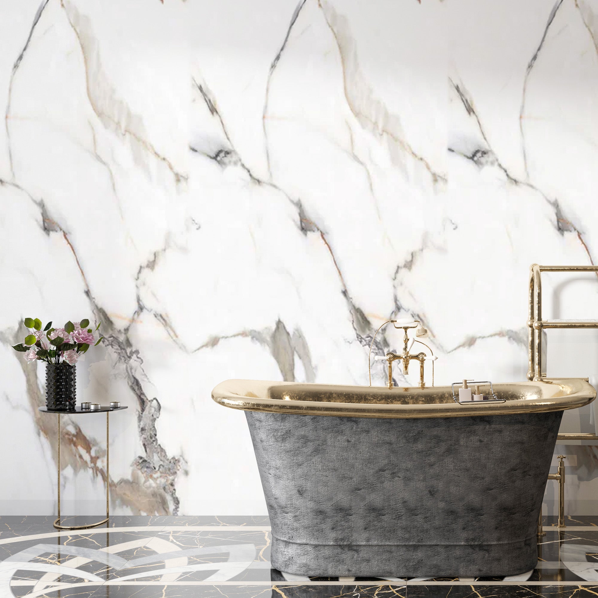Garden of Eden V-04 / Marble alternative to bathroom tiles