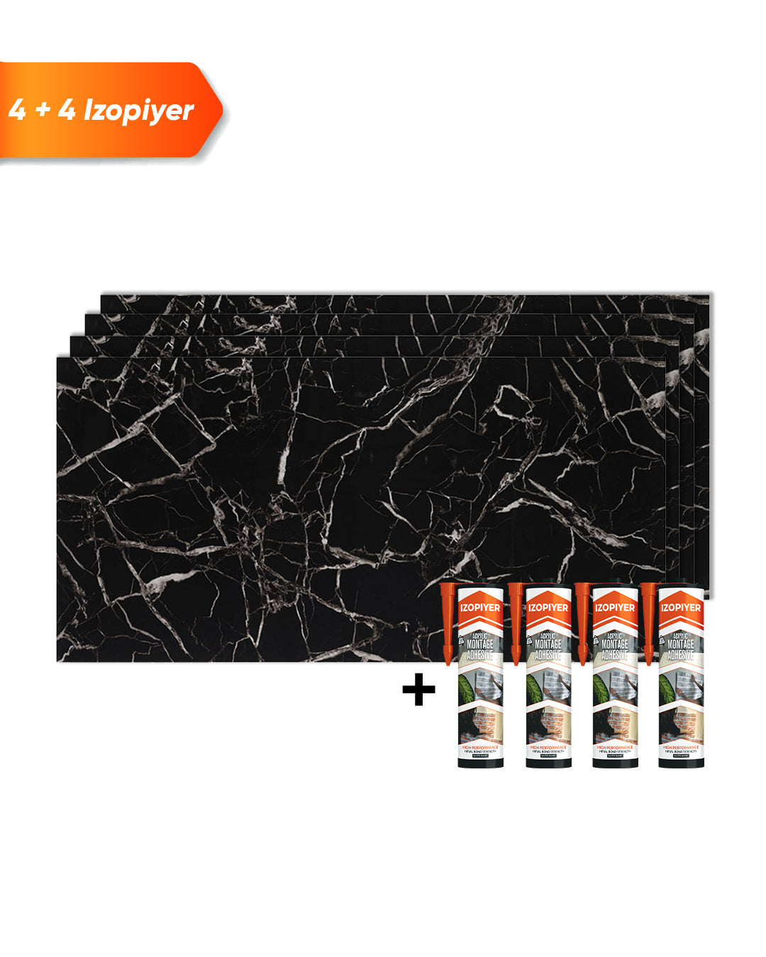 Black White / Alternativa de mármol a los azulejos del baño