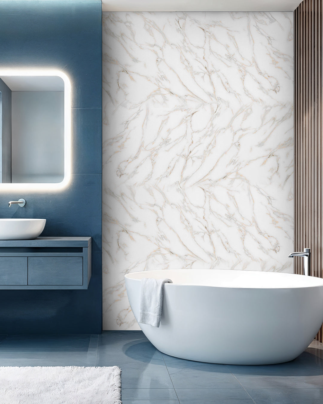 Calacada  / Alternativa de mármol a los azulejos del baño