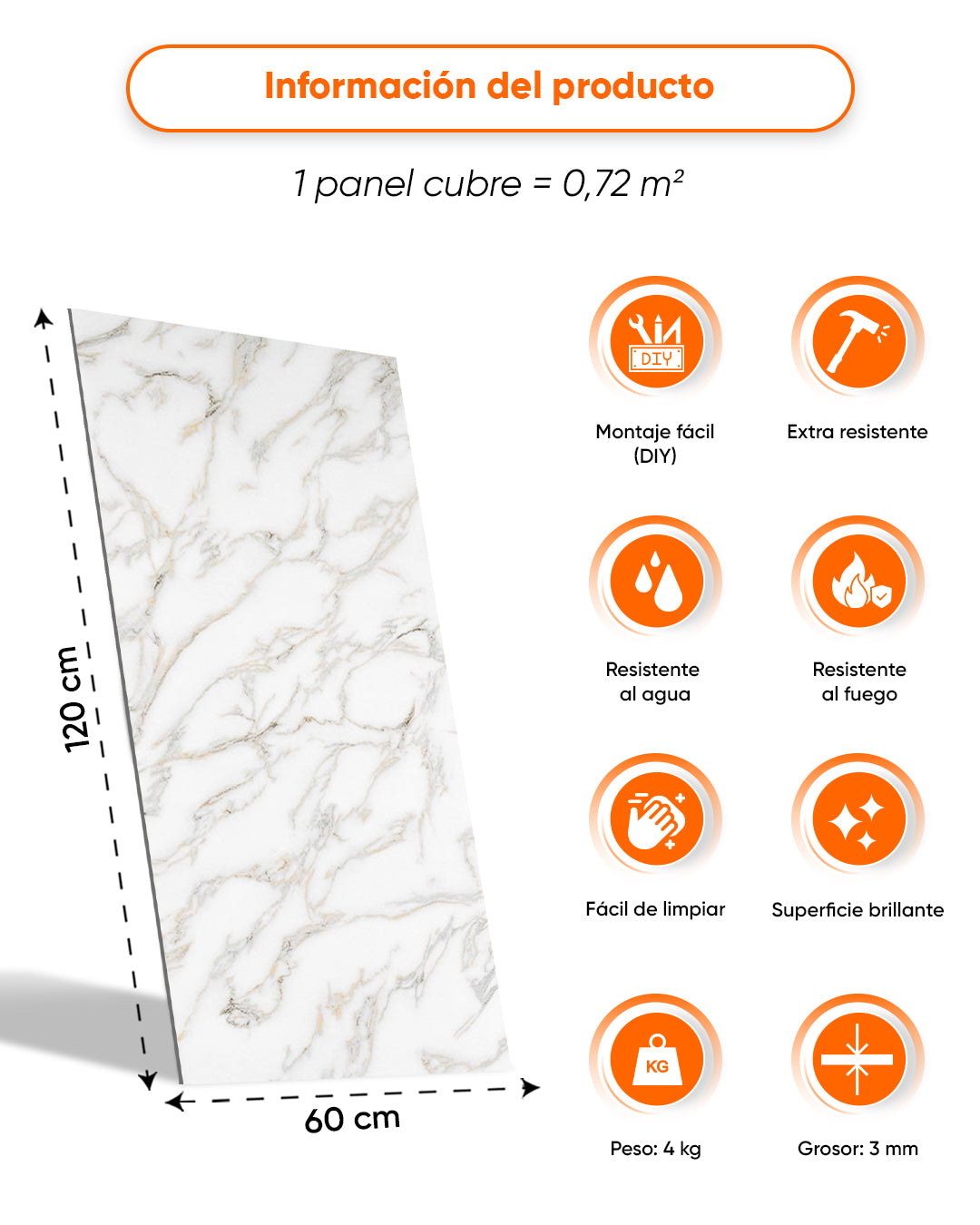 Calacada  / Alternativa de mármol a los azulejos del baño