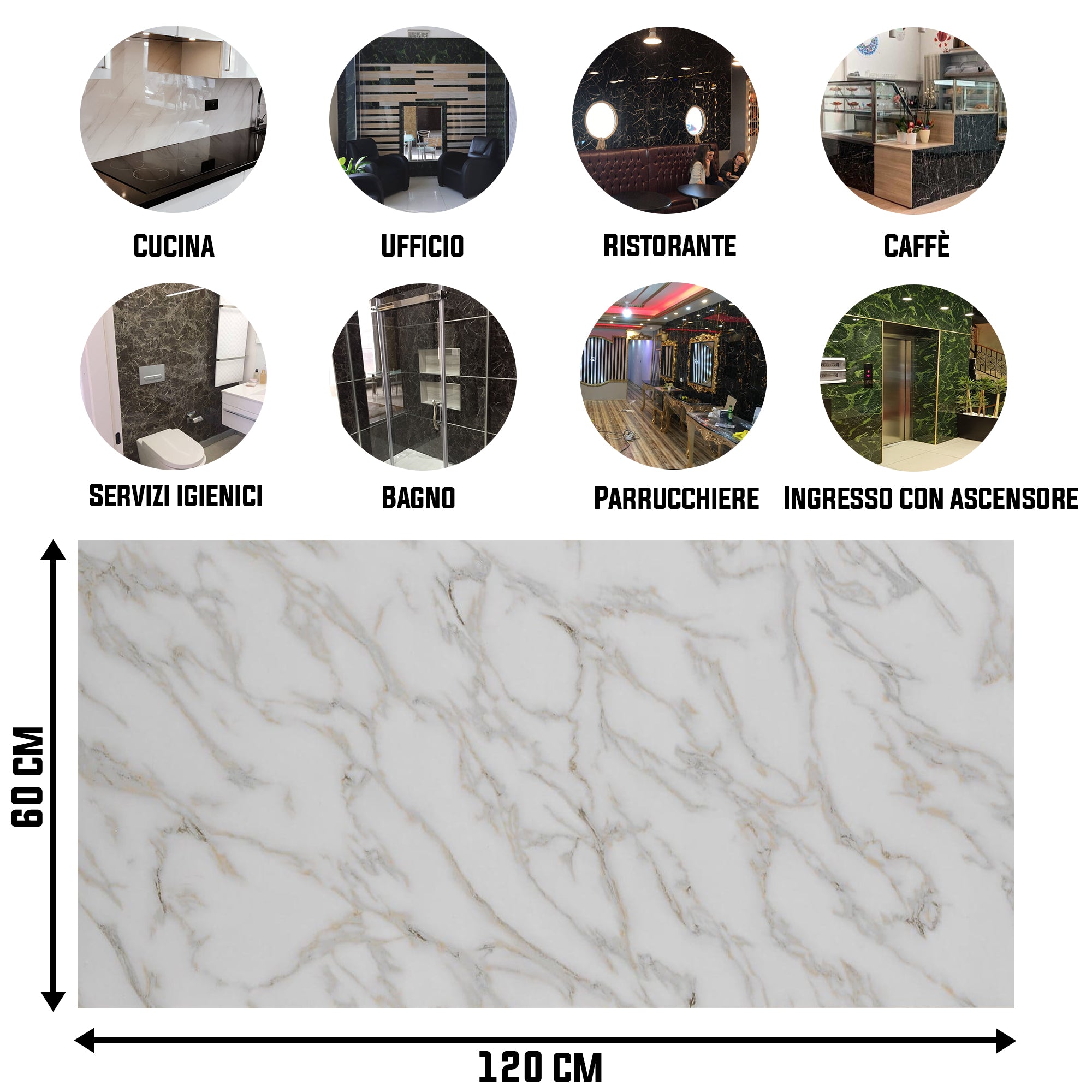 Calacada  / Alternativa de mármol a los azulejos del baño