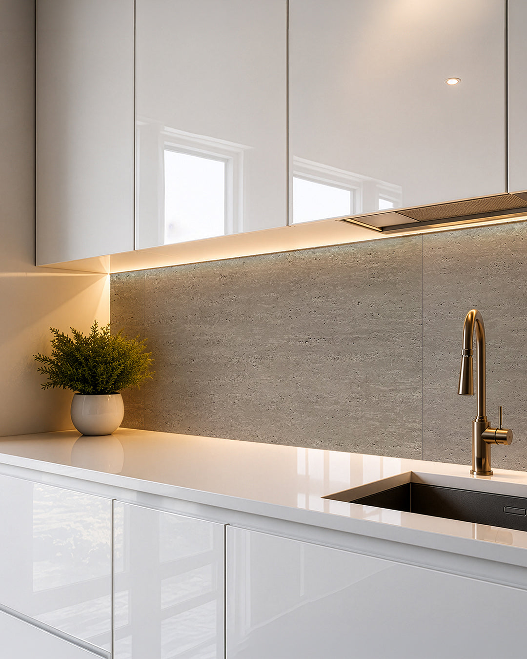 Panel de pared SPC 60x120 cm | Revestimiento de pared impermeable | Desert Silence