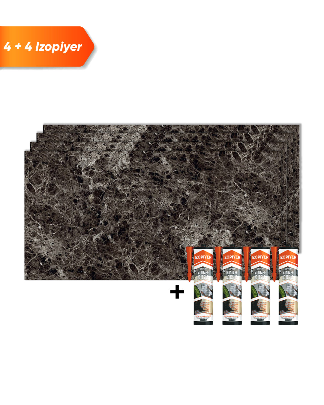 Emperador Dark / Alternativa de mármol a los azulejos del baño