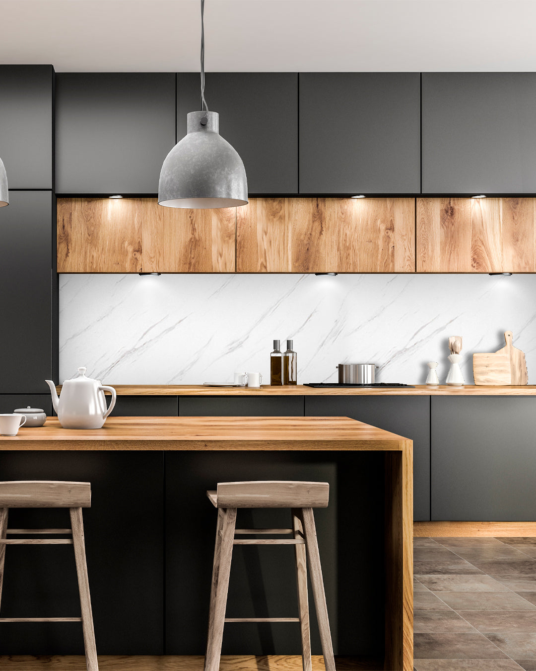 Ice Berg Grey / Alternativa de mármol a los azulejos del baño