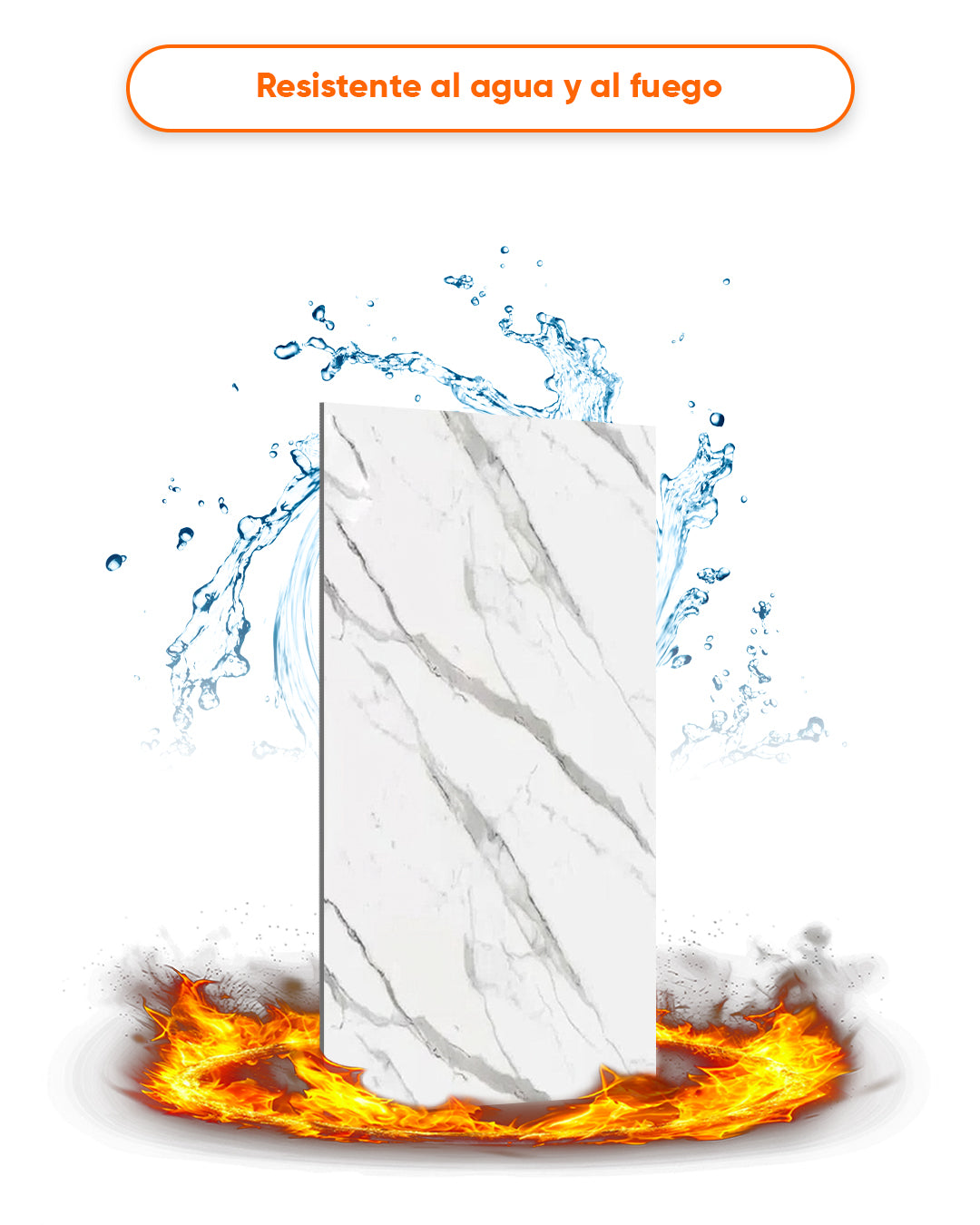 Ice Berg Grey New / Alternativa de mármol a los azulejos del baño.