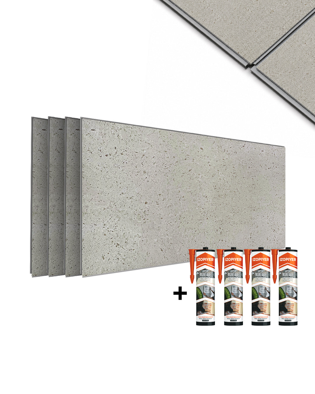 Panel de pared SPC 60x120 cm | Revestimiento de pared impermeable | Infinite Elegance