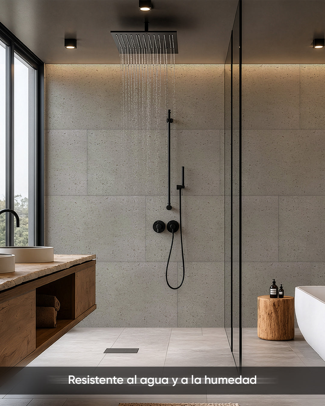 Panel de pared SPC 60x120 cm | Revestimiento de pared impermeable | Infinite Elegance