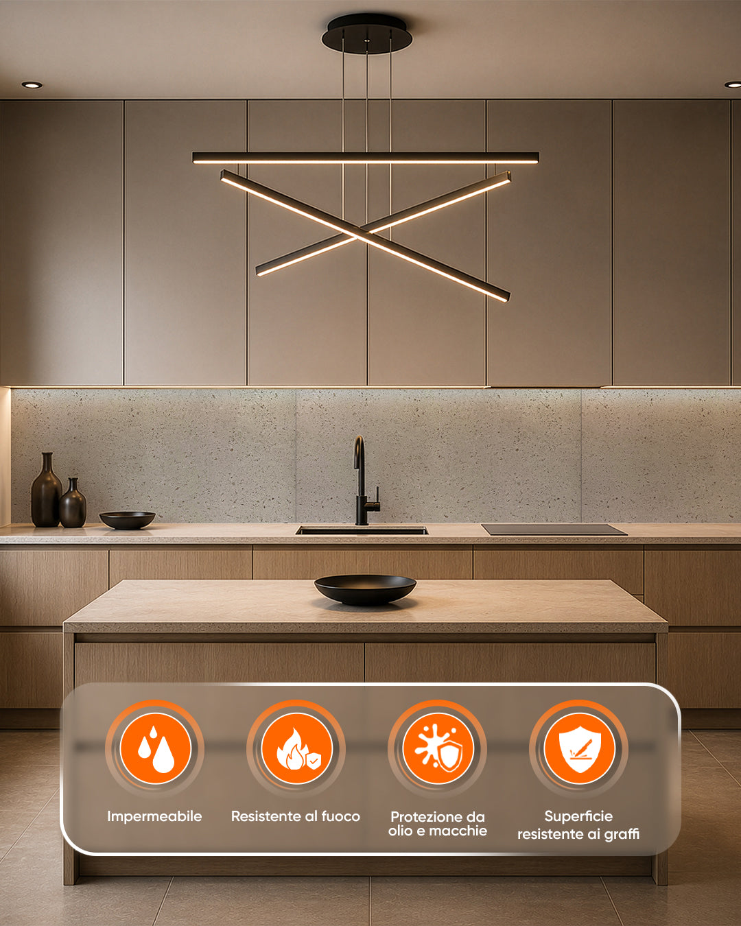 Panel de pared SPC 60x120 cm | Revestimiento de pared impermeable | Infinite Elegance