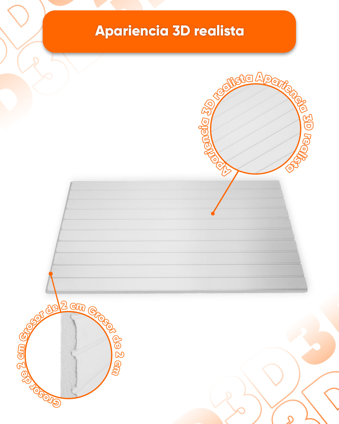 Paneles con efecto listones de madera Artículo: Revestimiento de pared Paradise Leaf AP-71