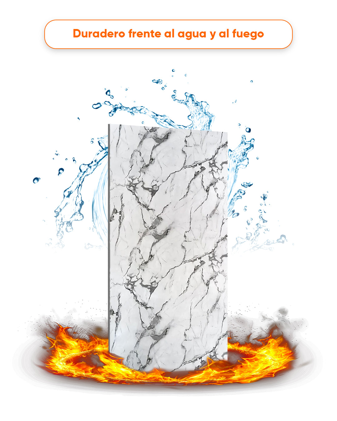 Arctic Breeze V-14  / Alternativa de mármol a los azulejos del baño