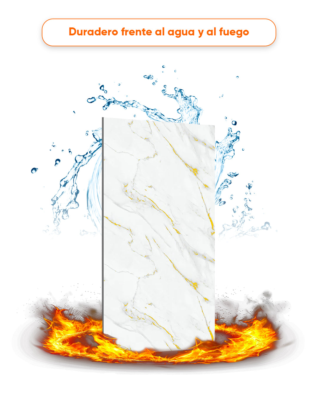 Golden Harmony / Marble alternative to bathroom tiles