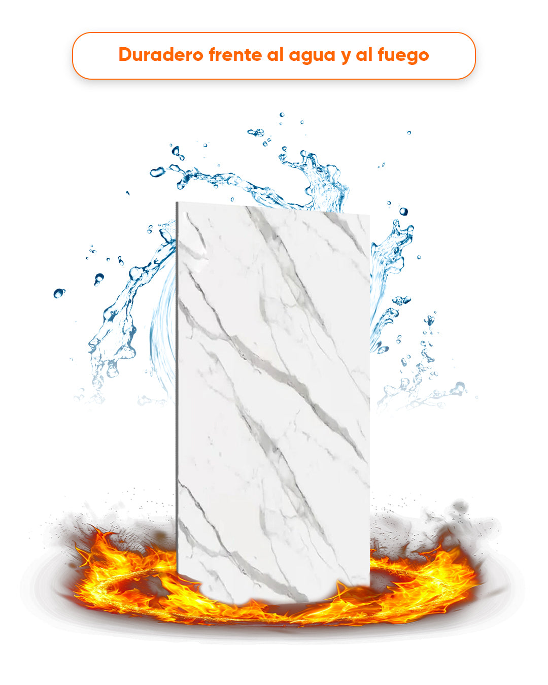 Ice Berg Grey New / Alternativa de mármol a los azulejos del baño.