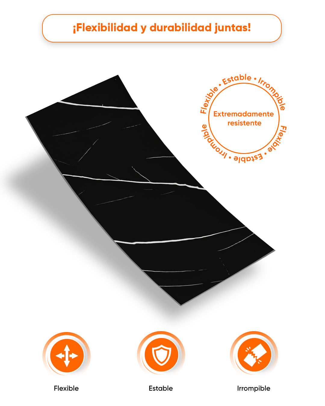 Black Lightning V-02 / Alternativa de mármol a los azulejos del baño