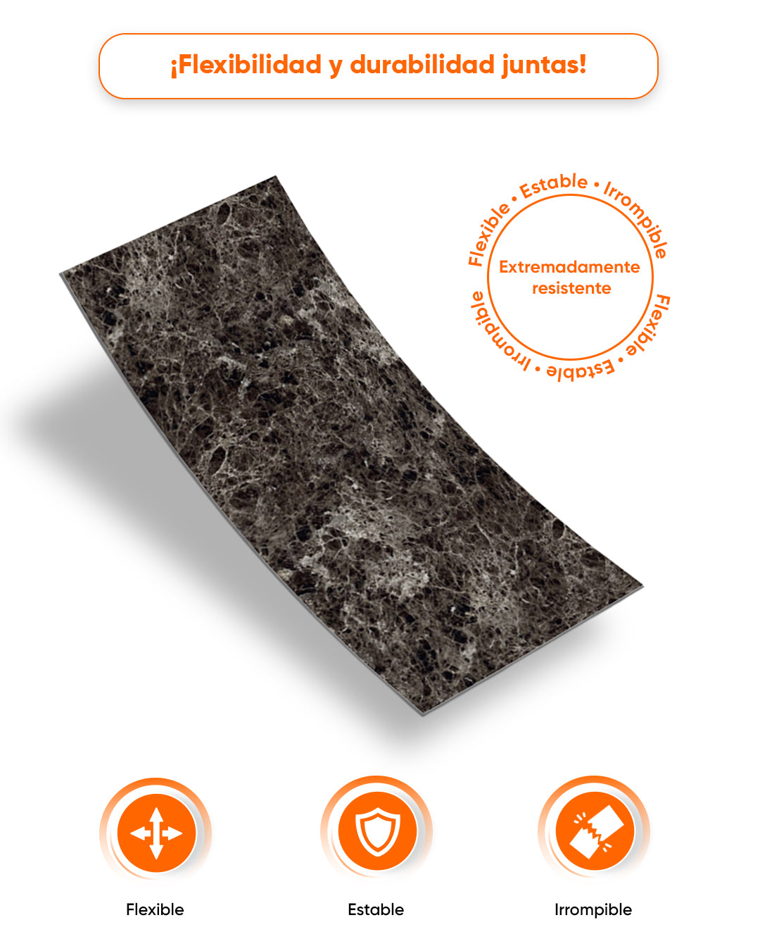 Emperador Dark / Alternativa de mármol a los azulejos del baño