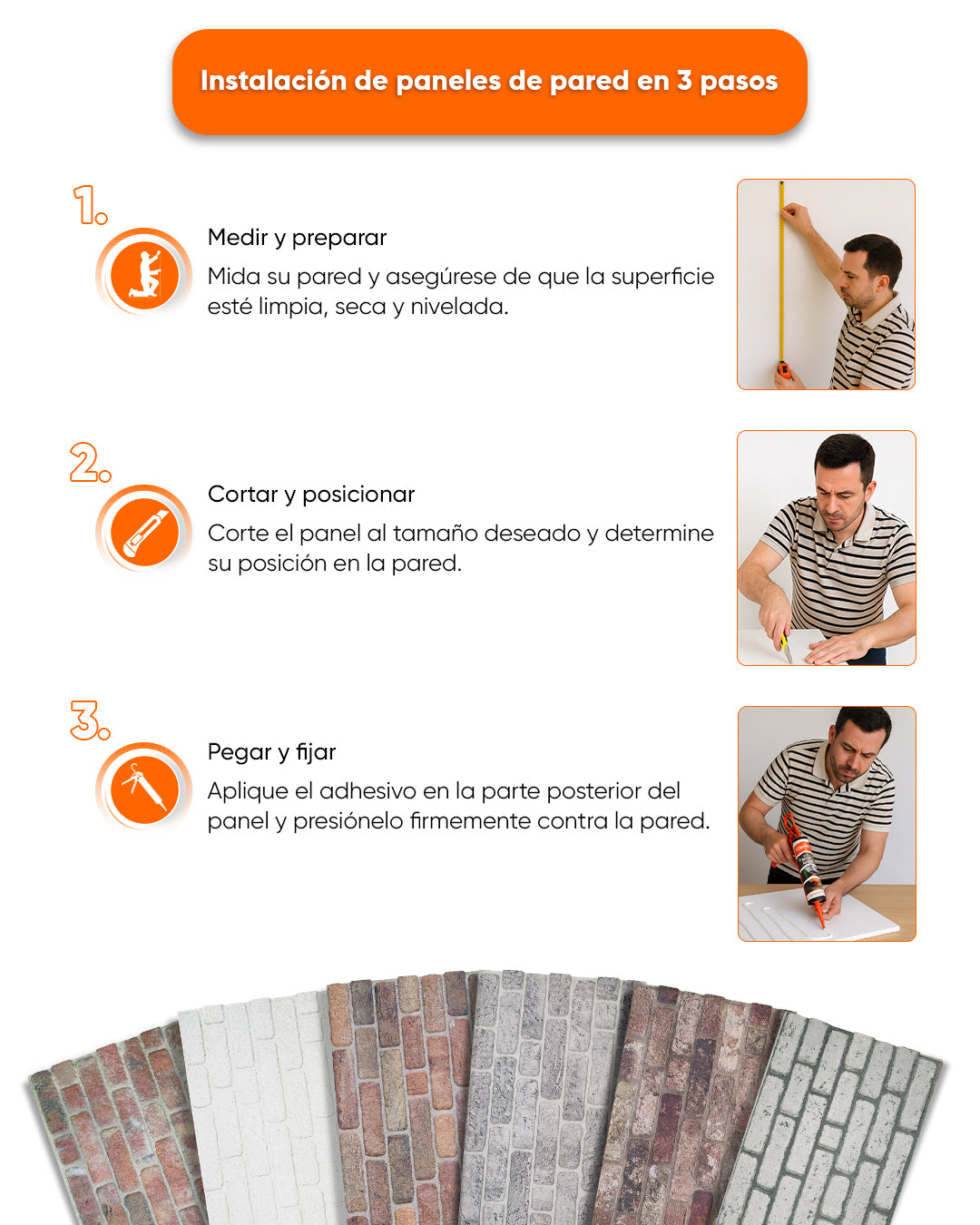 Paneles con efecto listones de madera Artículo: Revestimiento de pared Paradise Leaf AP-71