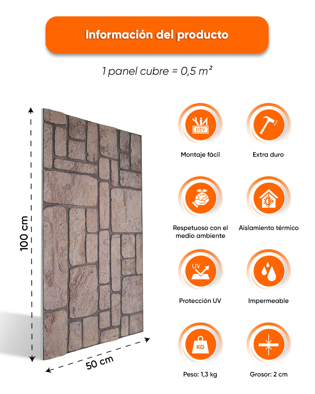 Ancient Traces K-03 Revestimiento de piedra de ladrillo