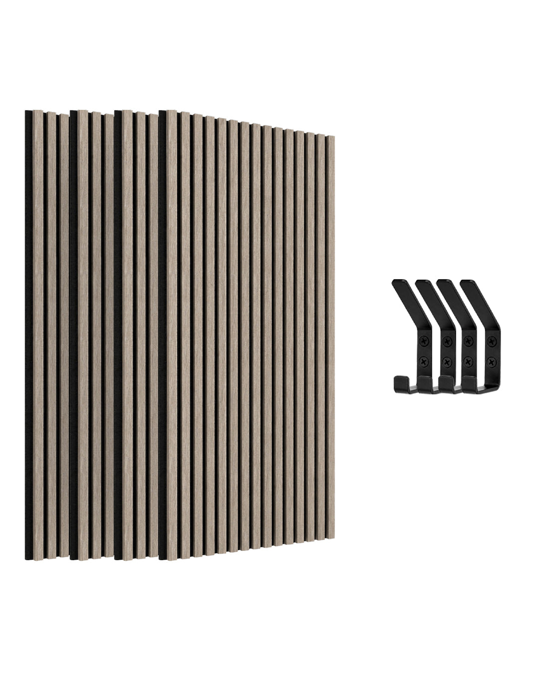 Paneles Acústicos de Pared en Fieltro – Set de 4 – 120×60×2,1 cm – Light Oak