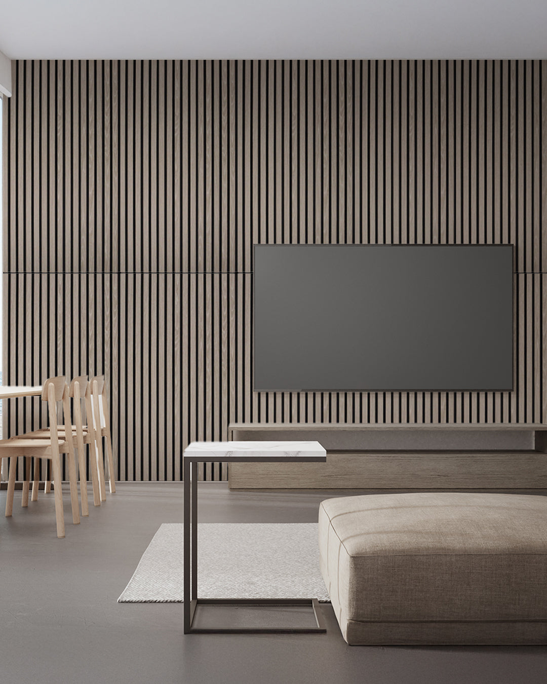 Paneles Acústicos de Pared en Fieltro – Set de 4 – 120×60×2,1 cm – Light Oak