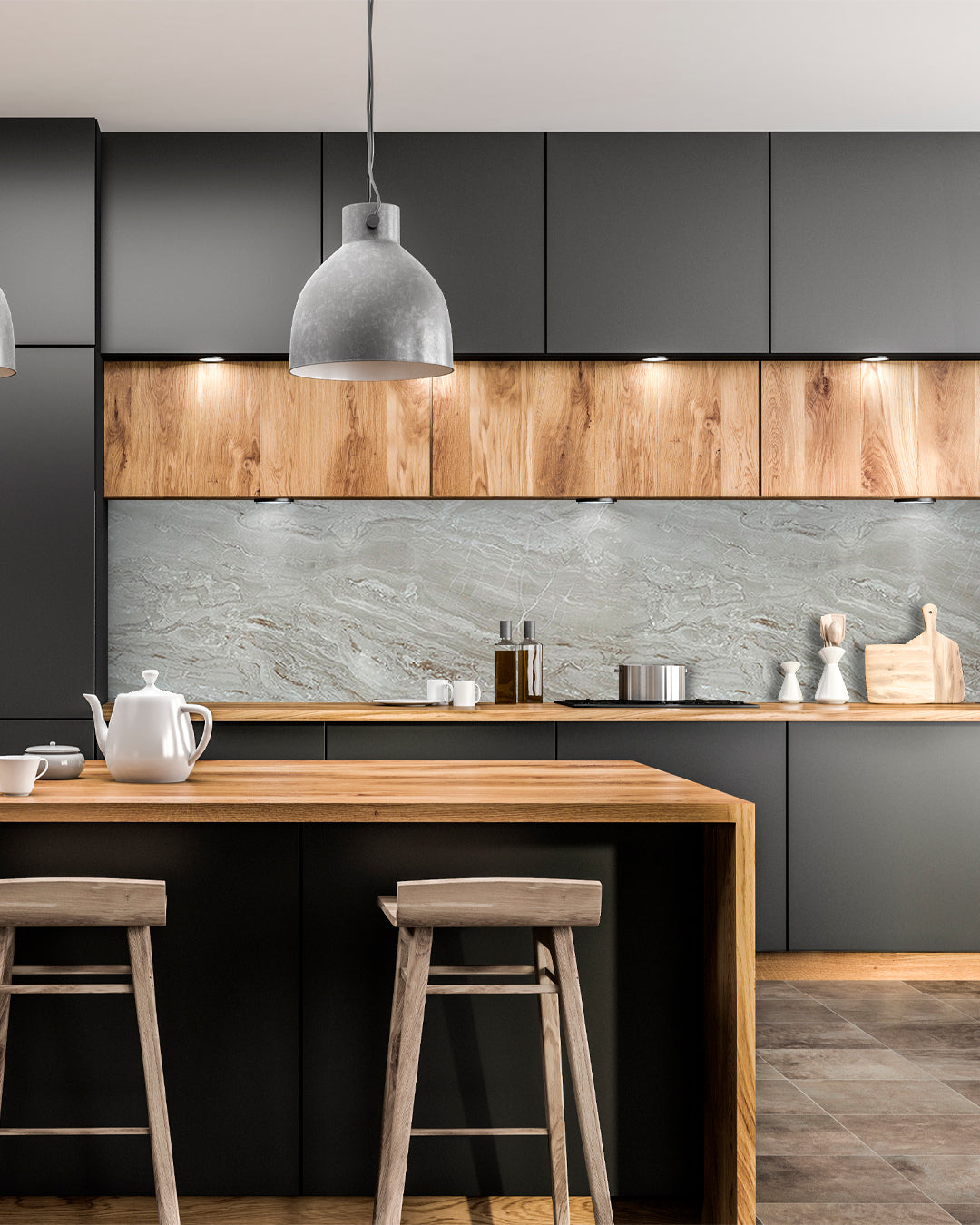 Mars Bubble / Alternativa de mármol a los azulejos del baño