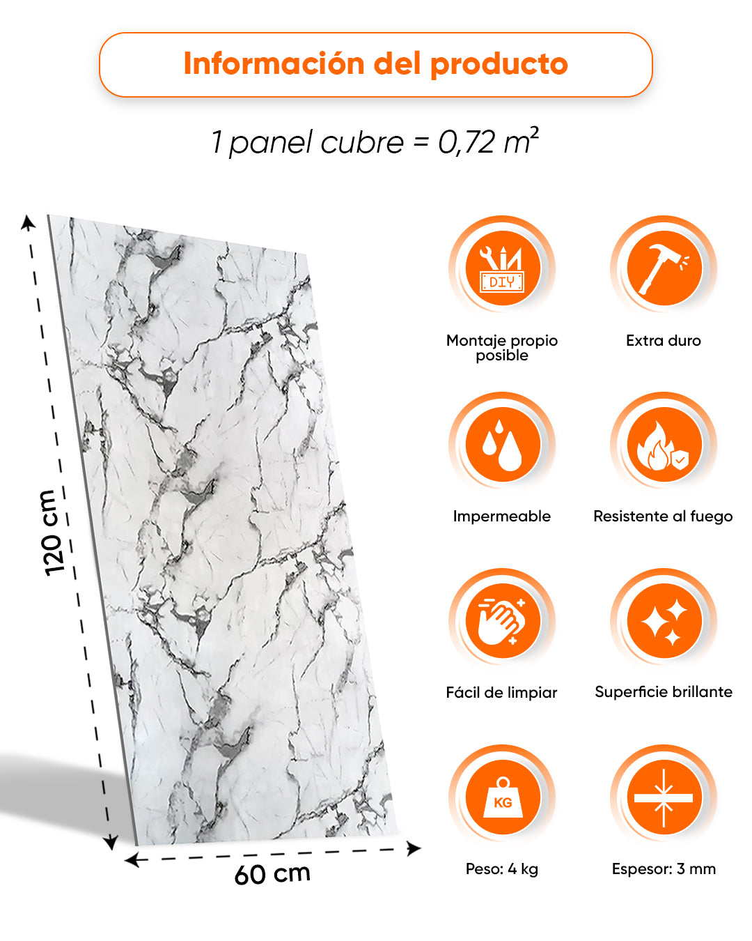 Arctic Breeze V-14  / Alternativa de mármol a los azulejos del baño