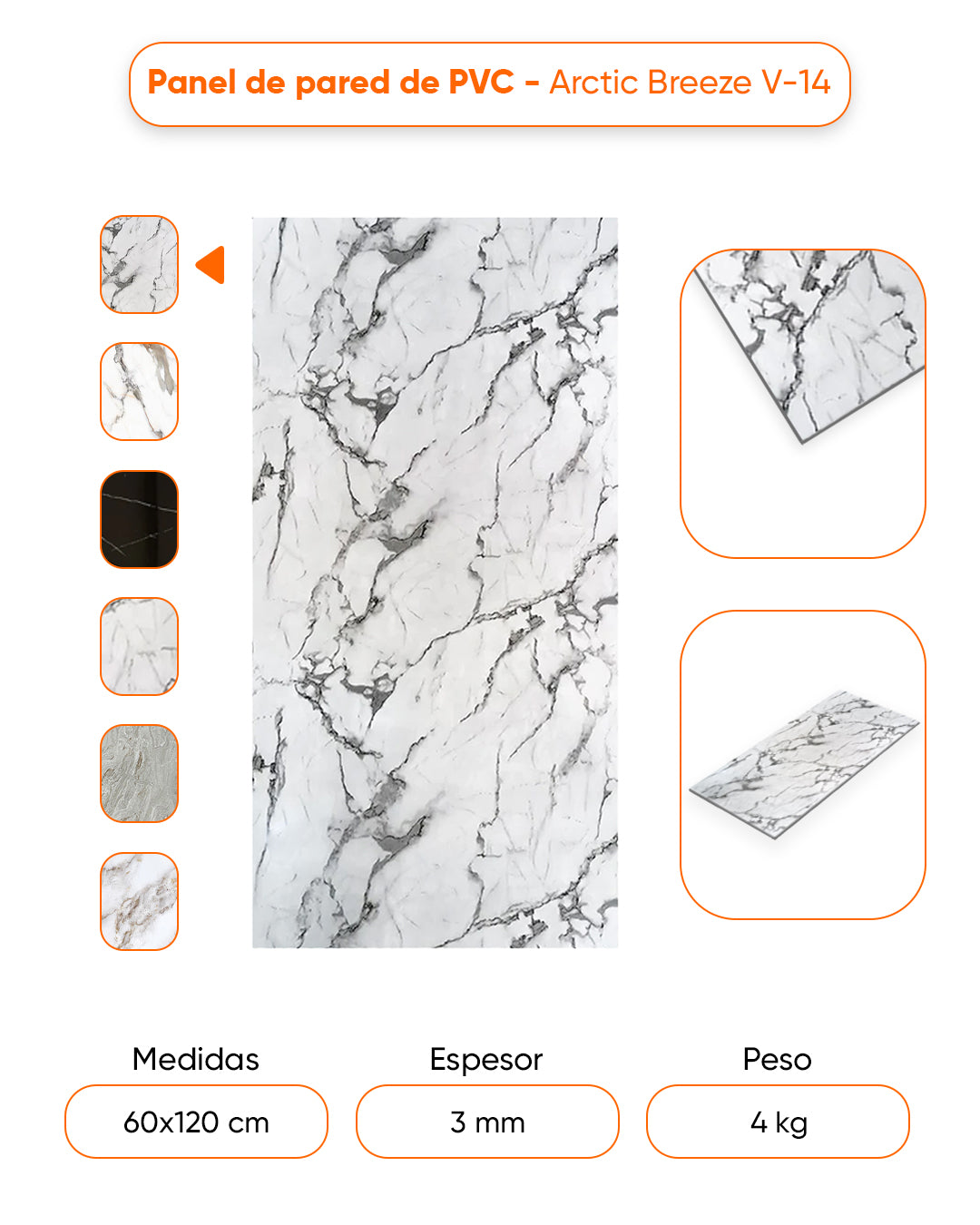 Arctic Breeze V-14  / Alternativa de mármol a los azulejos del baño