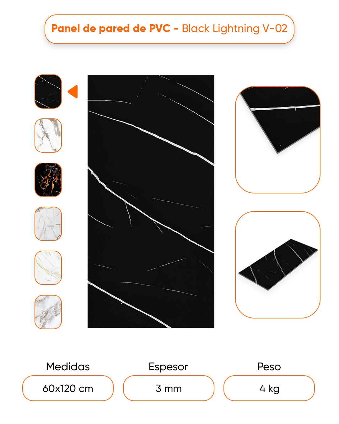 Black Lightning V-02 / Alternativa de mármol a los azulejos del baño