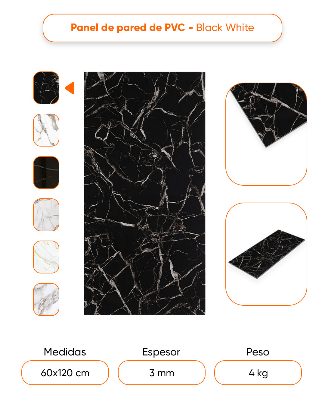 Black White / Alternativa de mármol a los azulejos del baño