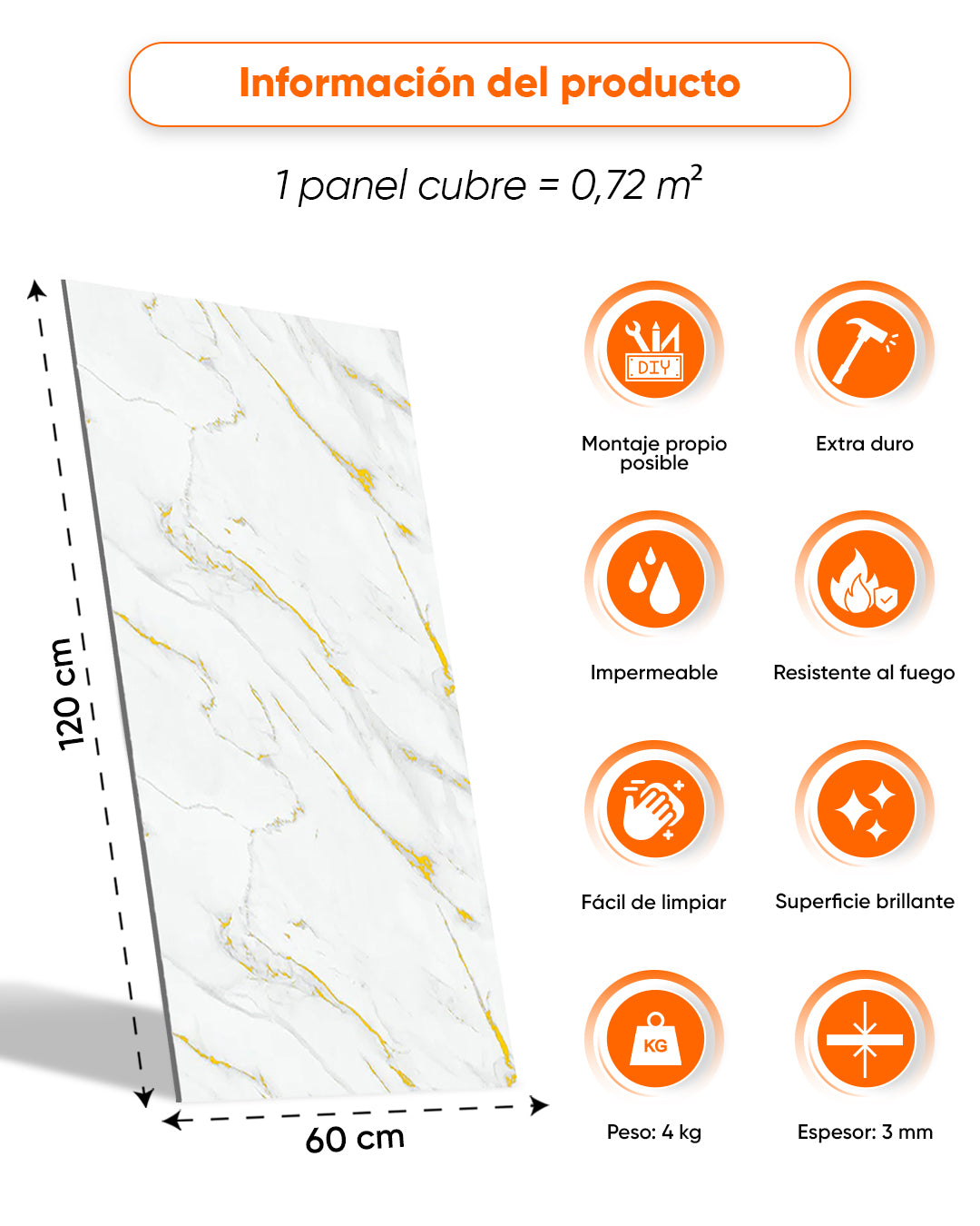 Golden Harmony / Marble alternative to bathroom tiles