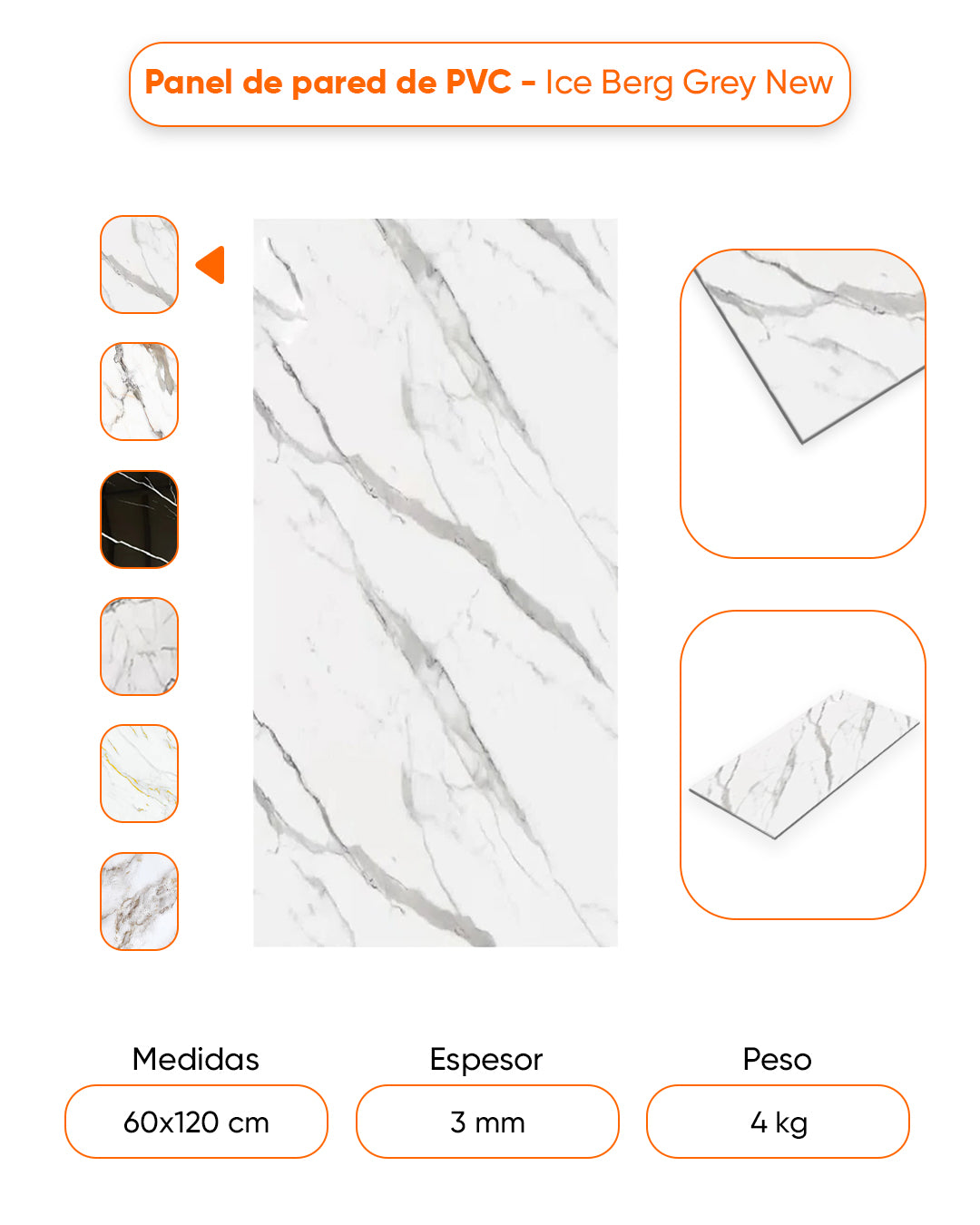 Ice Berg Grey New / Alternativa de mármol a los azulejos del baño.
