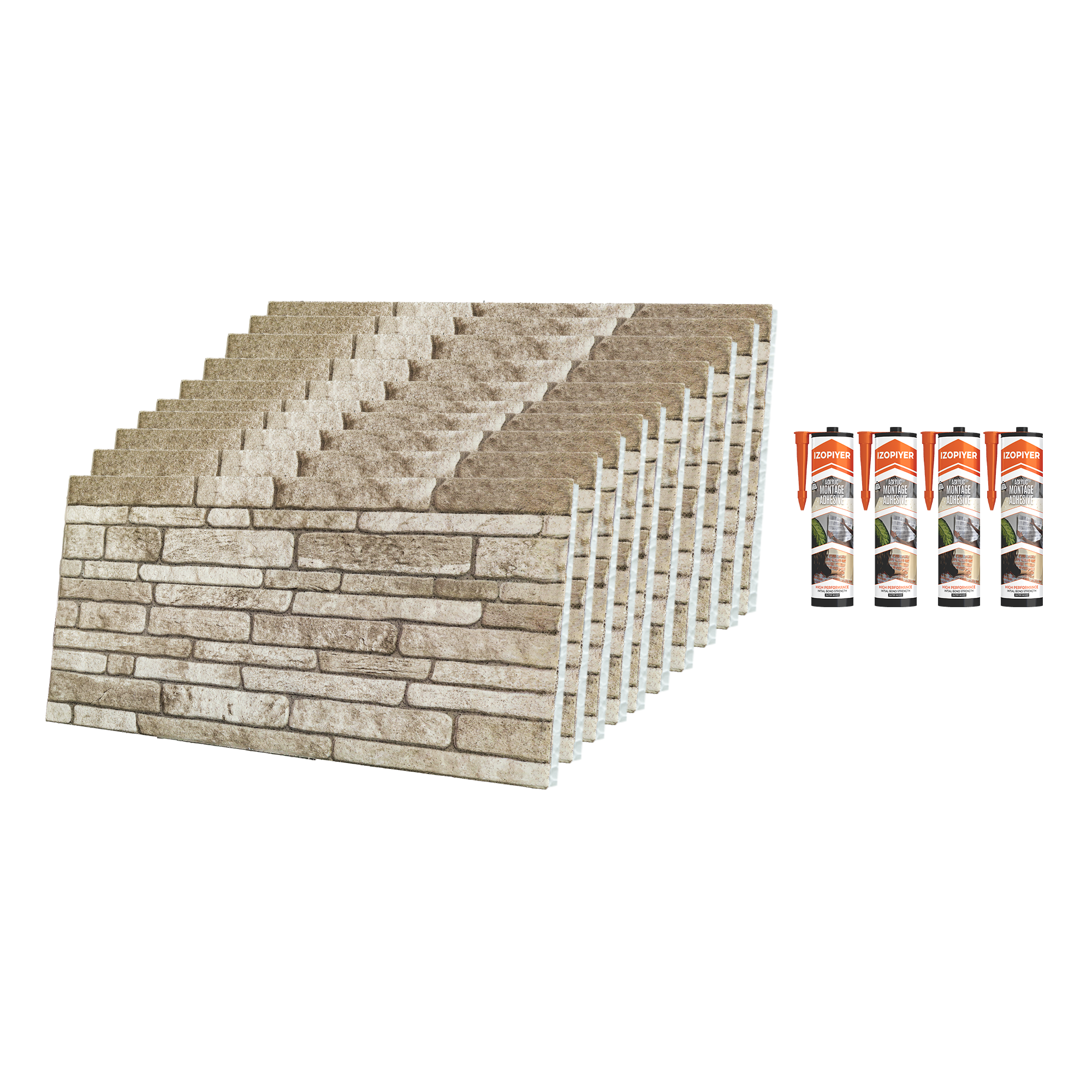 Cream Dream N-04 Revestimiento de piedra de ladrillo