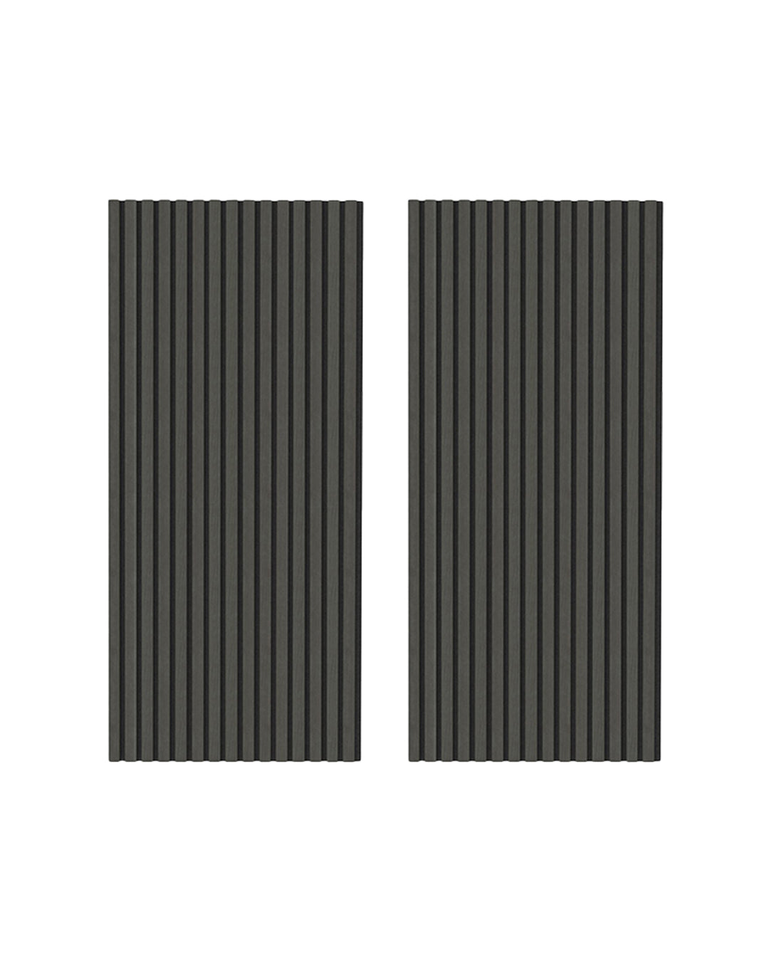 Panel acústico de pared de madera 3D set de 2 – Basalt