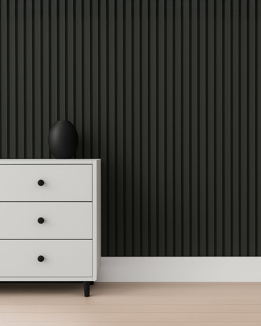 Panel acústico de pared de madera 3D set de 2 – Basalt