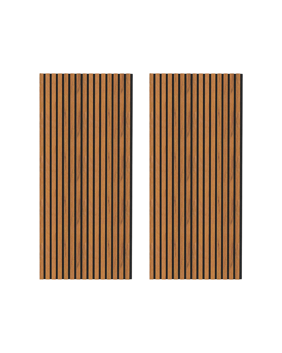 Panel acústico de pared de madera 3D set de 2 – Vintage