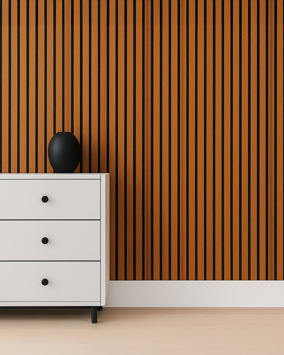 Panel acústico de pared de madera 3D set de 2 – Vintage