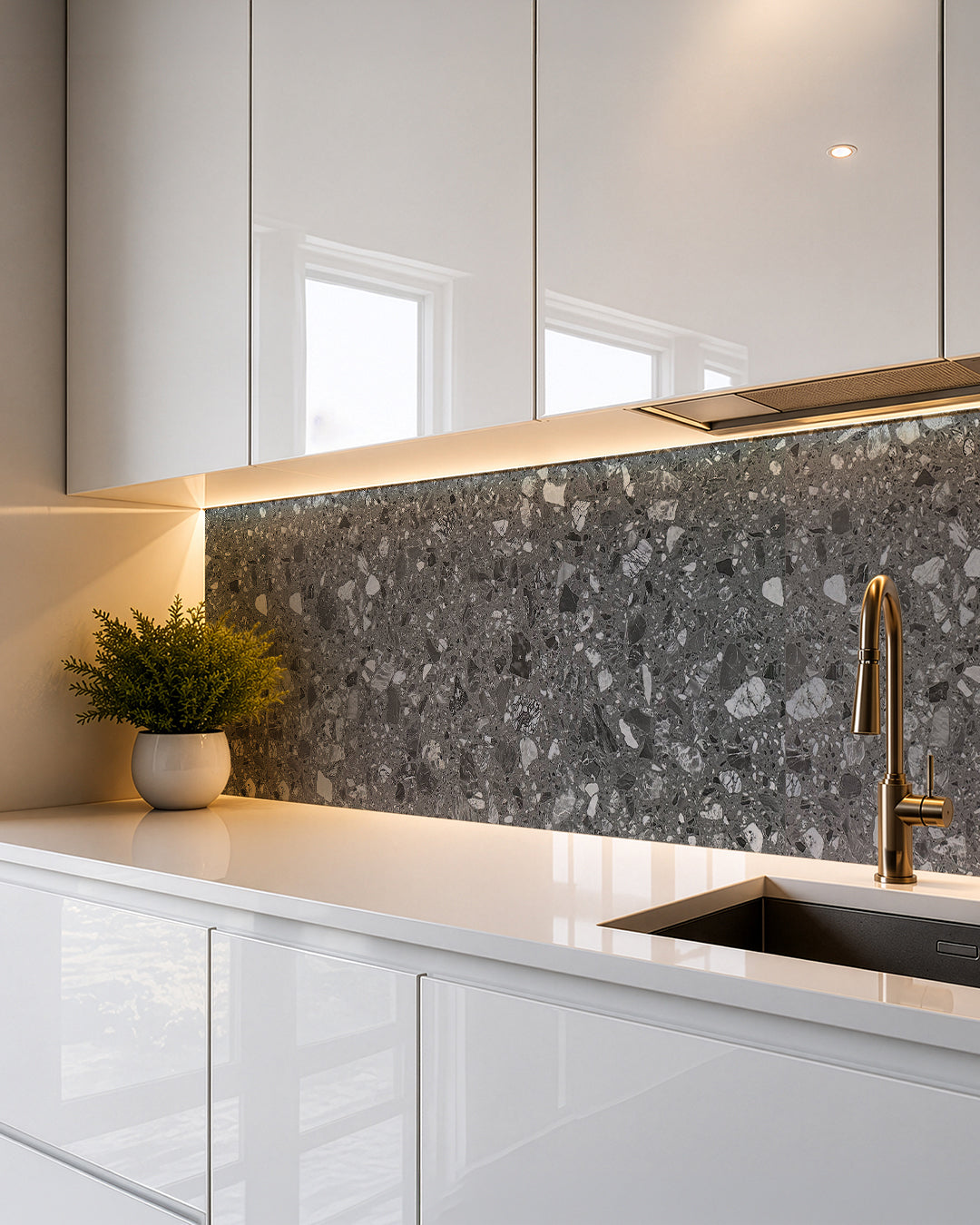 Panel de pared SPC 60x120 cm | Revestimiento de pared impermeable | Pure Terrain