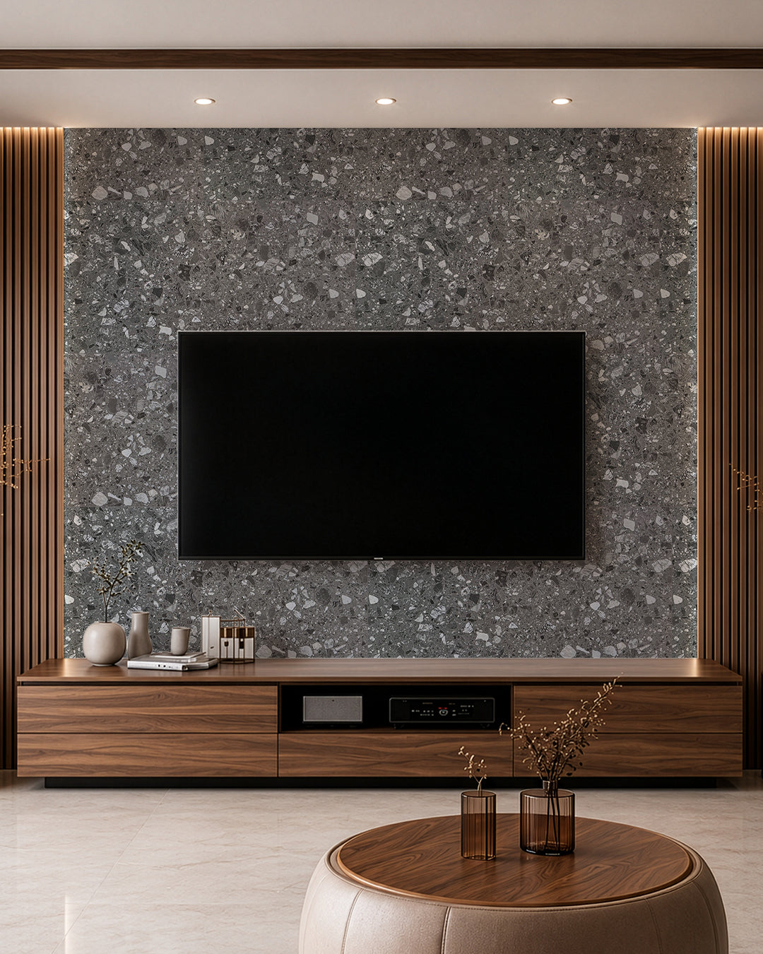Panel de pared SPC 60x120 cm | Revestimiento de pared impermeable | Pure Terrain
