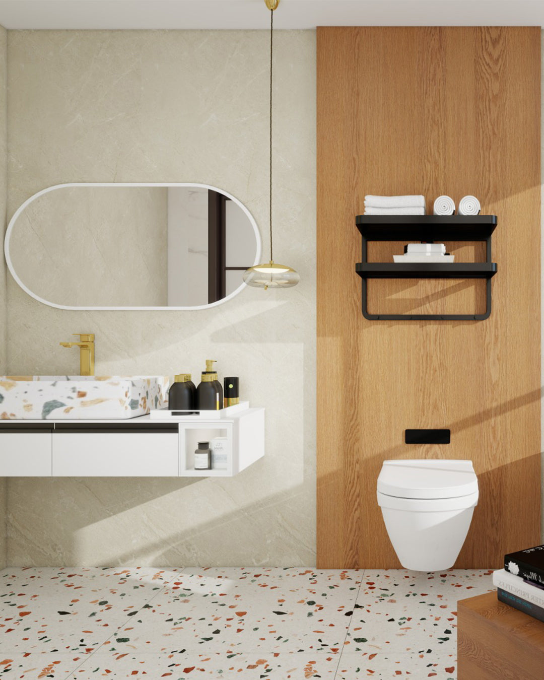 Panel de pared SPC Gris 60x120 cm – Sandstein Beige