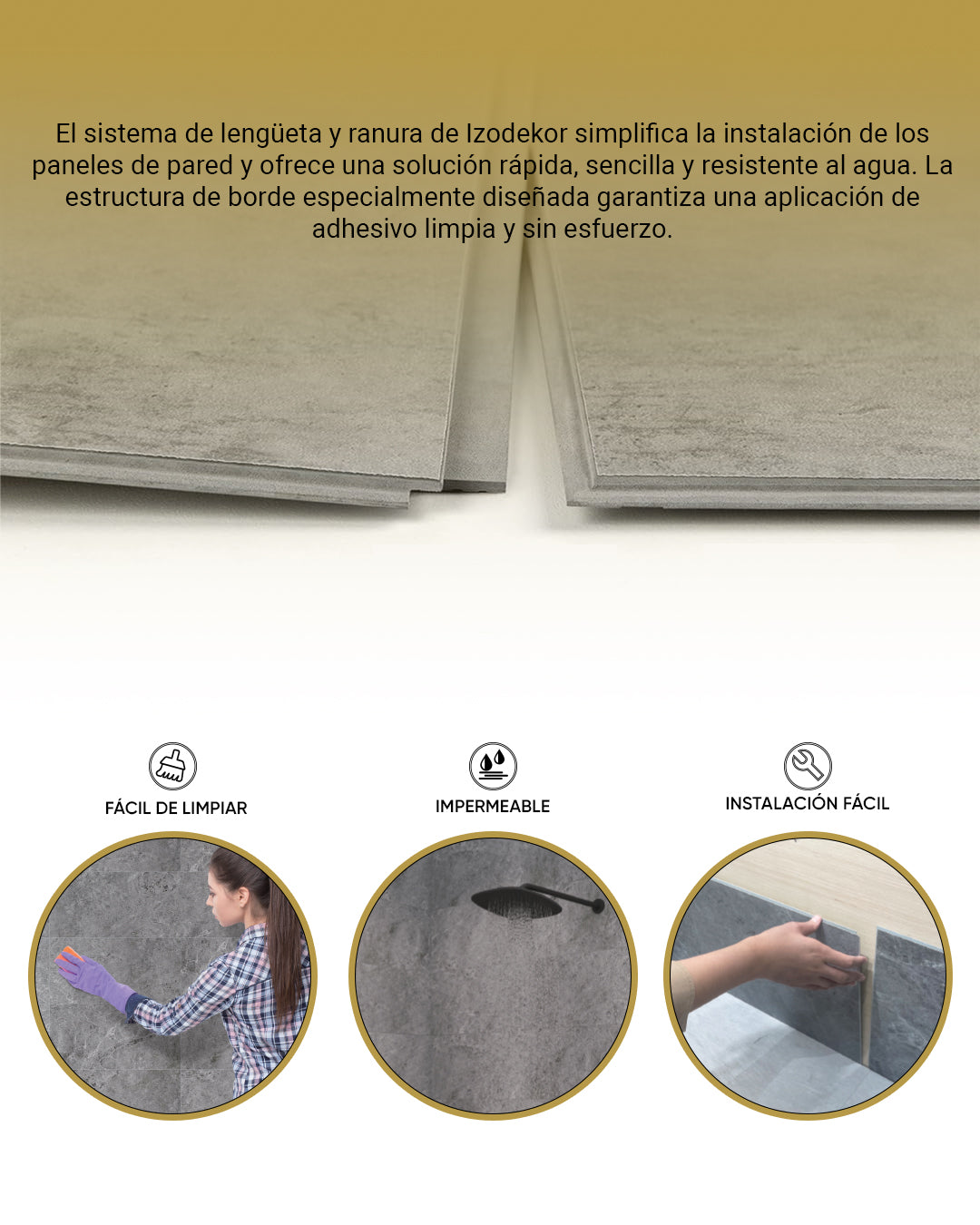 Panel de pared SPC Gris Oscuro 60x120 cm – Kohleschwarz