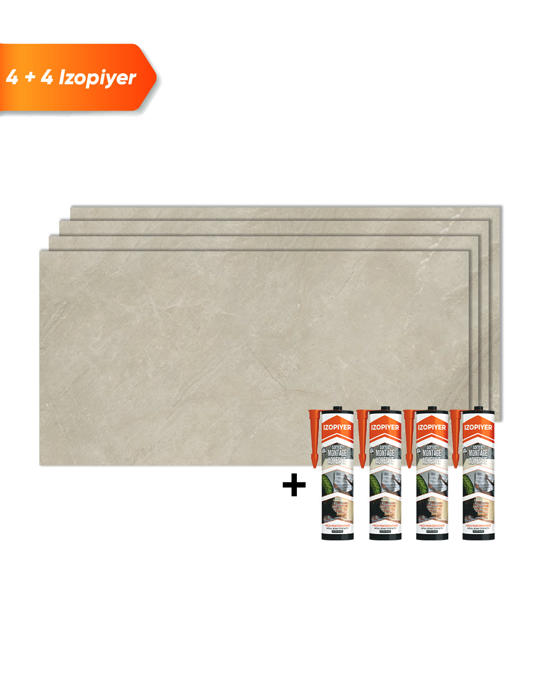 Panel de pared SPC Gris 60x120 cm – Sandstein Beige